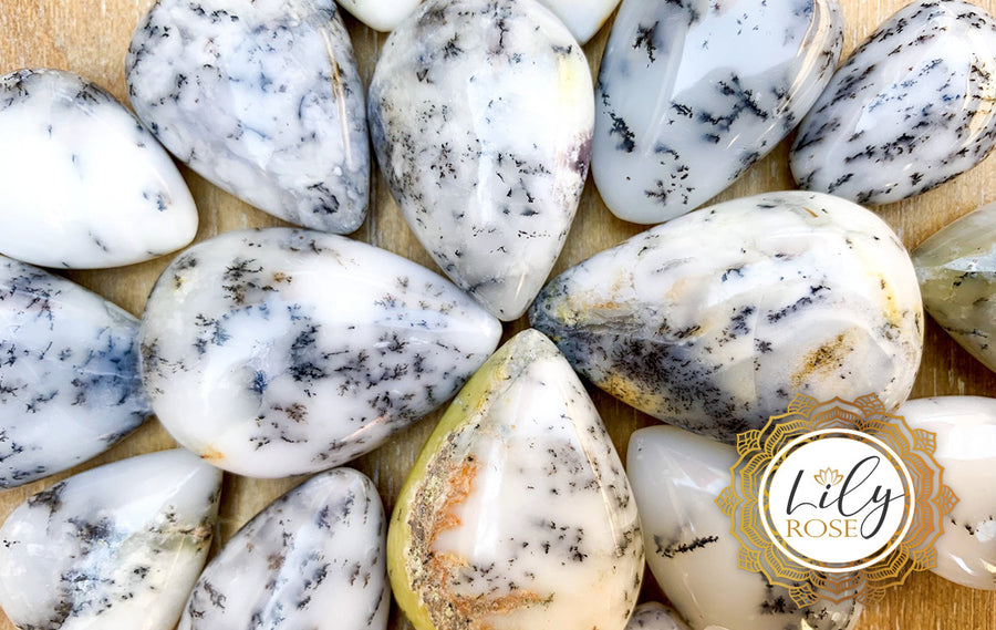 Raw Dendritic Opal Stone - Grade A