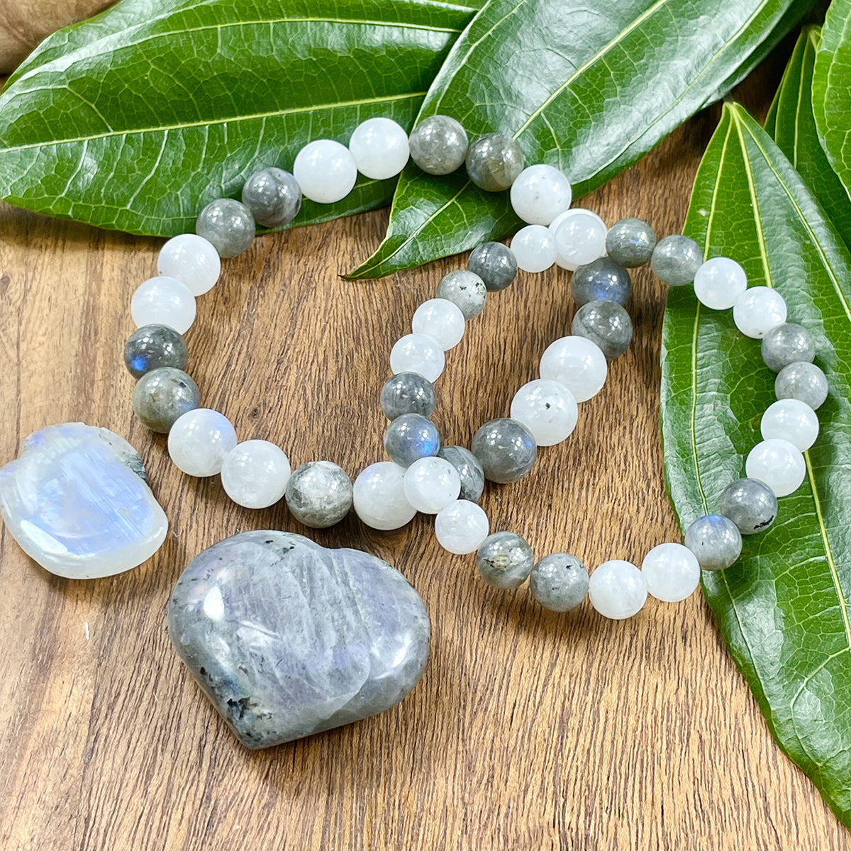 Moonstone Labradorite blue Angelite beads magnet closure energy selling Bracelet