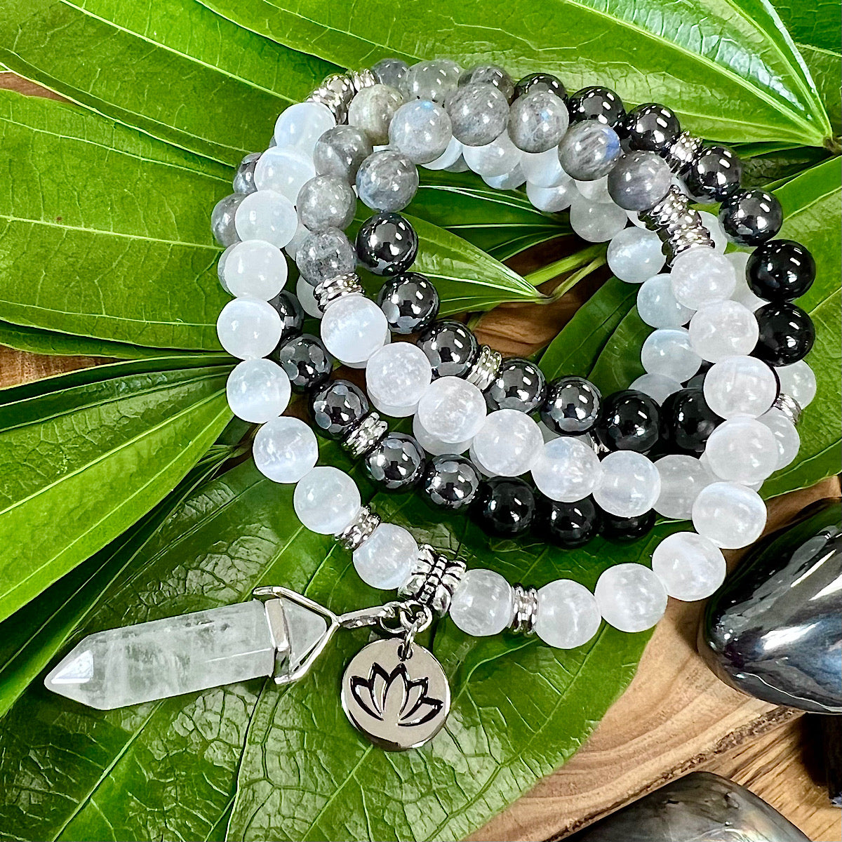 Ombre Collection Energy Transmutation & Earth Roots Selenite Labradori –  Lily Rose Jewelry Co