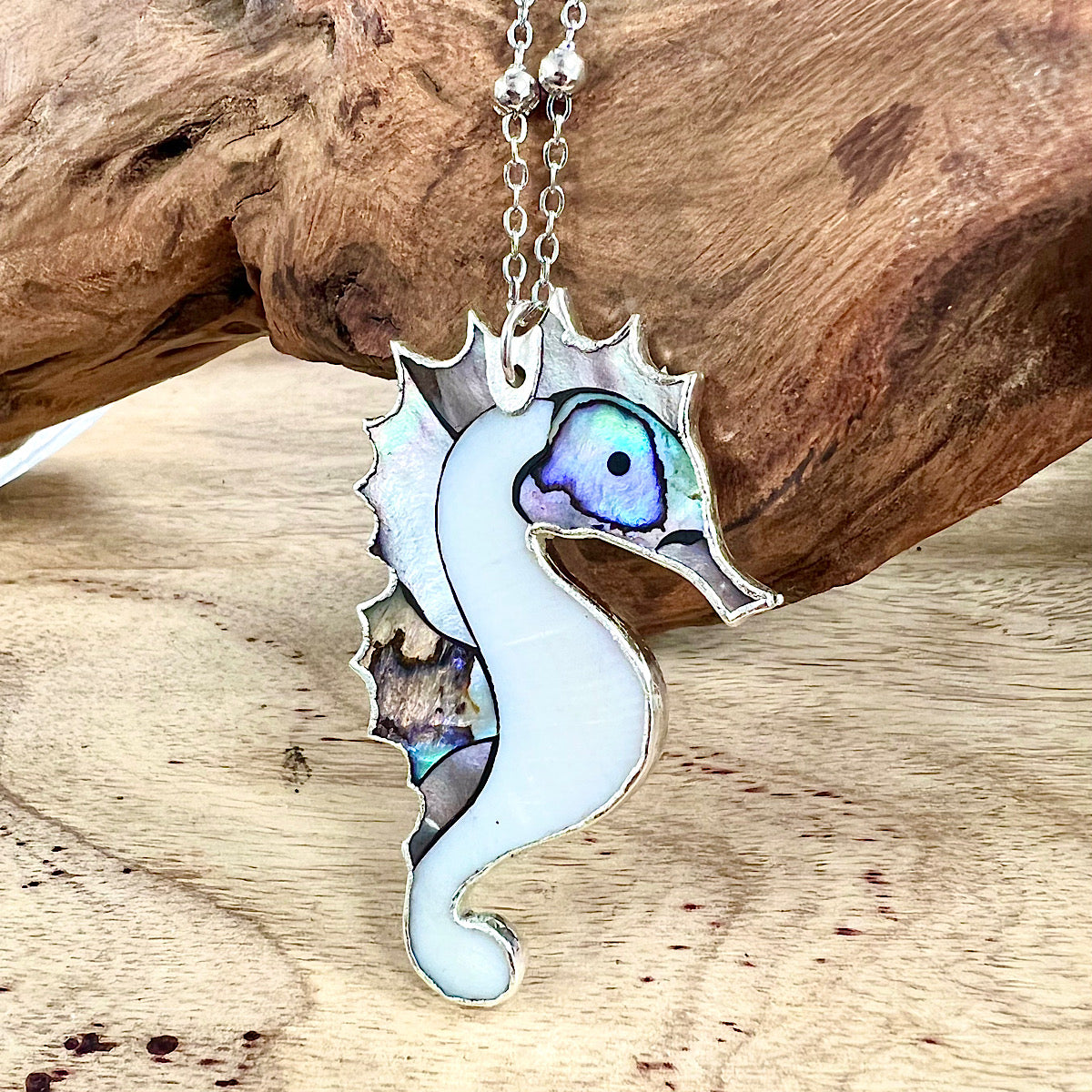 Seahorse store Necklace, Shell Jewelry, Animal Jewelry, Abalone Jewelry, Retirement Gift, Sea Jewelry, Nautical Jewelry, Beach Lover Jewelry