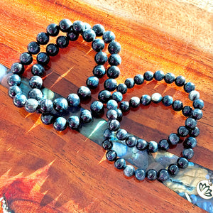 Limited Edition Hawk Eye Aura Shield for Spiritual Growth & Self-Expression 8mm Stretch Bracelet